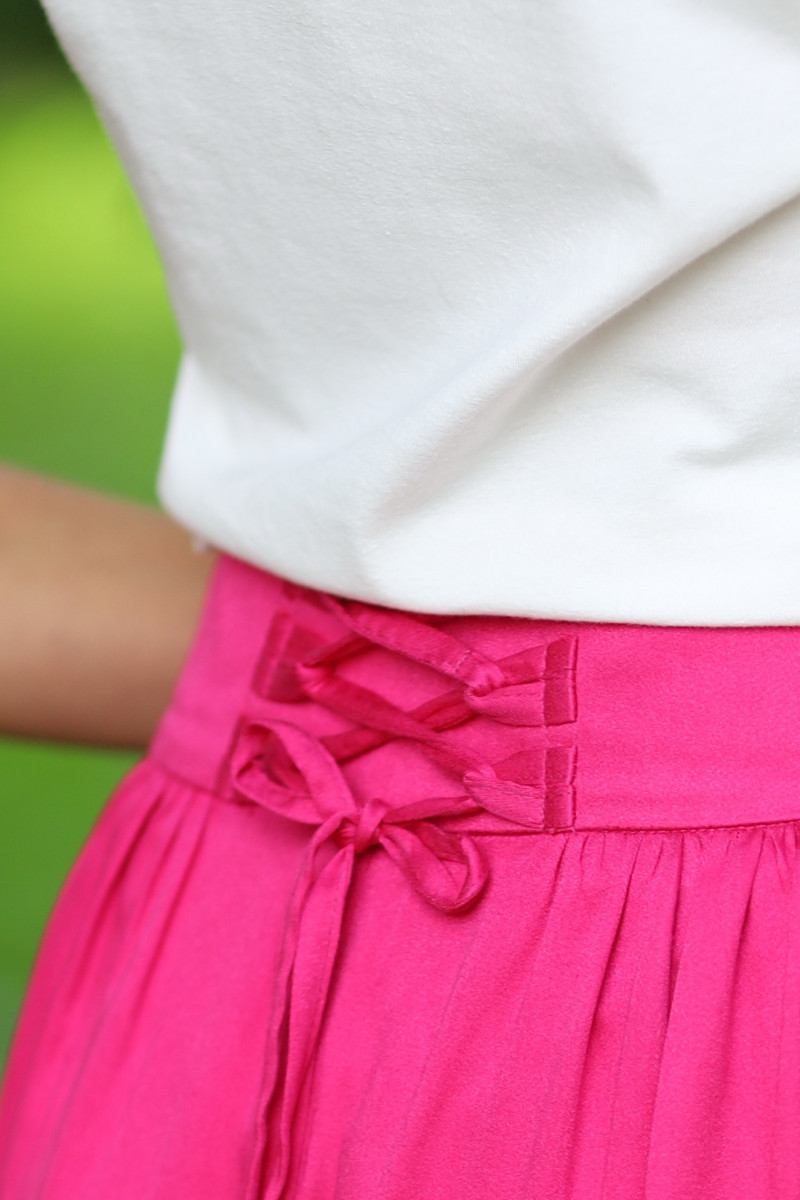 Joa Shop - cumpara online: Pantaloni de vara largi din in