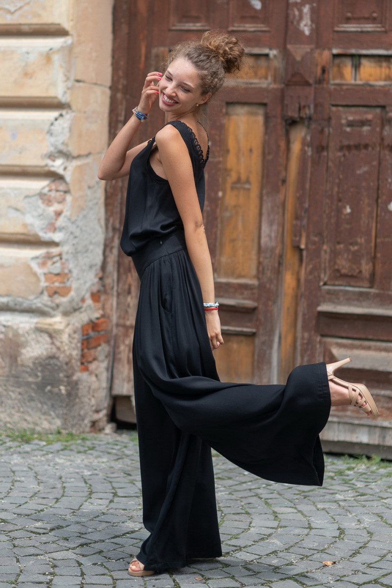 Joa Shop - cumpara online: Pantaloni de vara largi din in