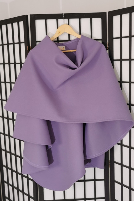 Poncho Aquarelle lila