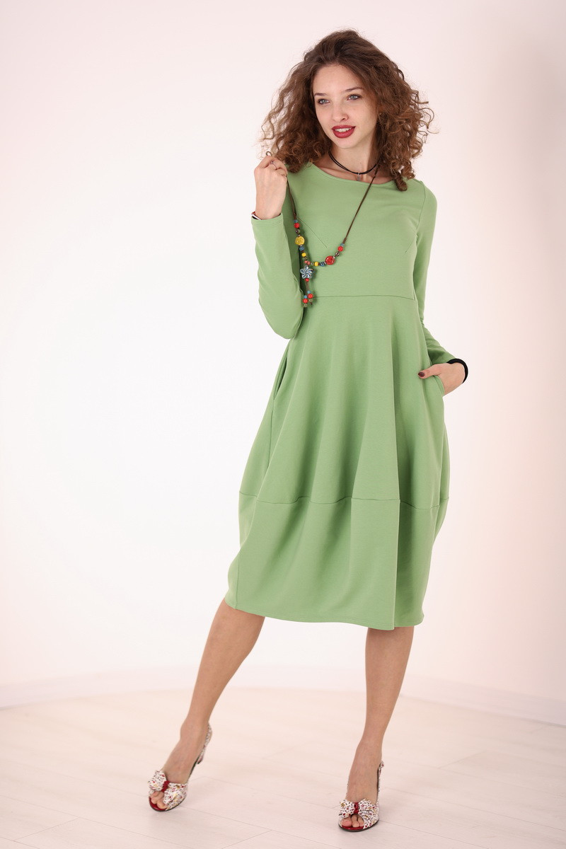 Rochie casual din bumbac uni
