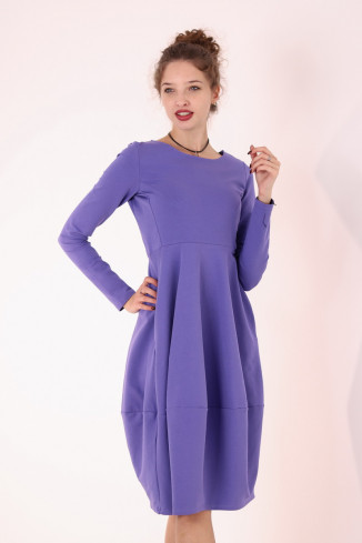 Rochie casual din bumbac uni