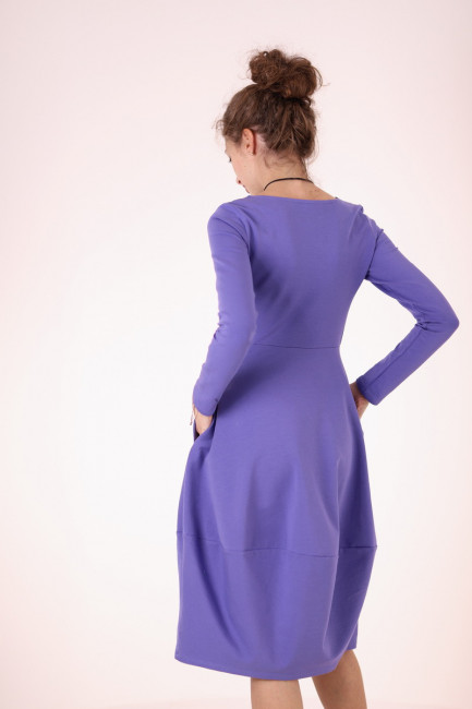 Rochie casual din bumbac uni