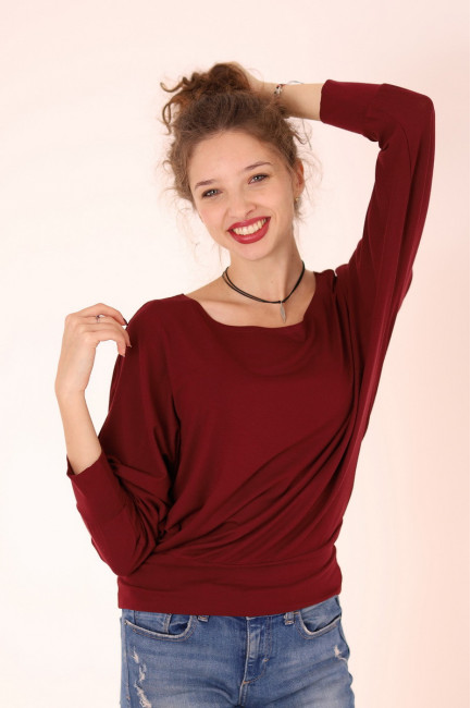 Joa Shop - cumpara online: bluza fluture din vascoza