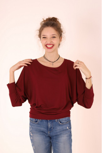 Joa Shop - cumpara online: bluza fluture din vascoza