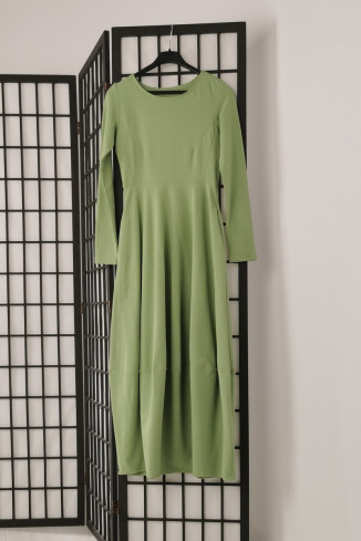 Rochie lunga  tip lalea, din bumbac