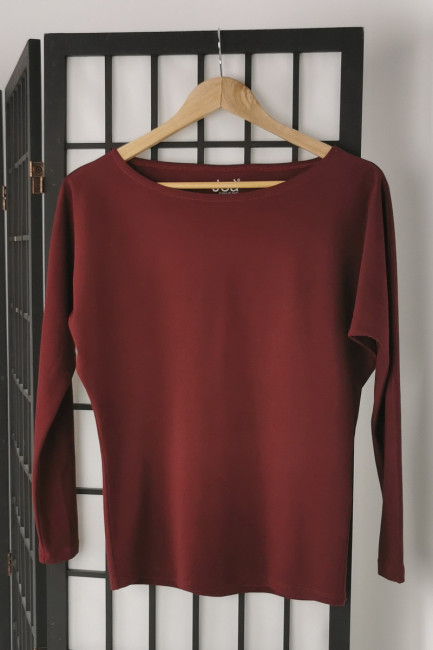 Bluza Gia grena inchis