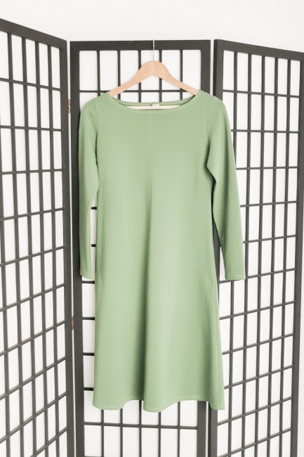 Rochie Evie verde pal