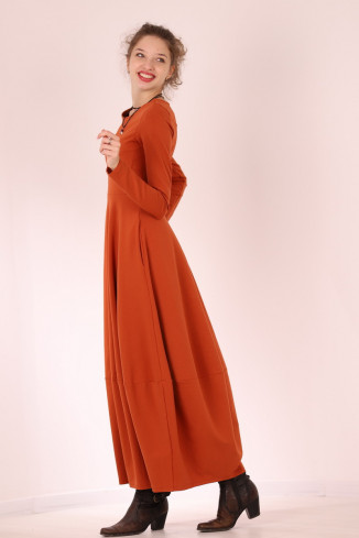 Rochie lunga  tip lalea, din bumbac