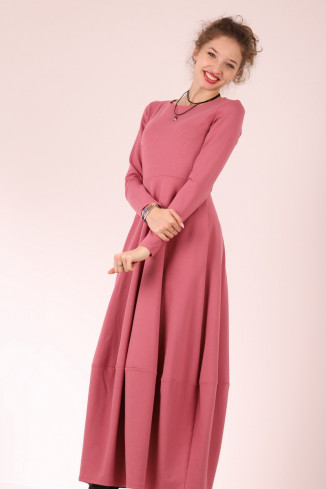 Rochie lunga  tip lalea, din bumbac