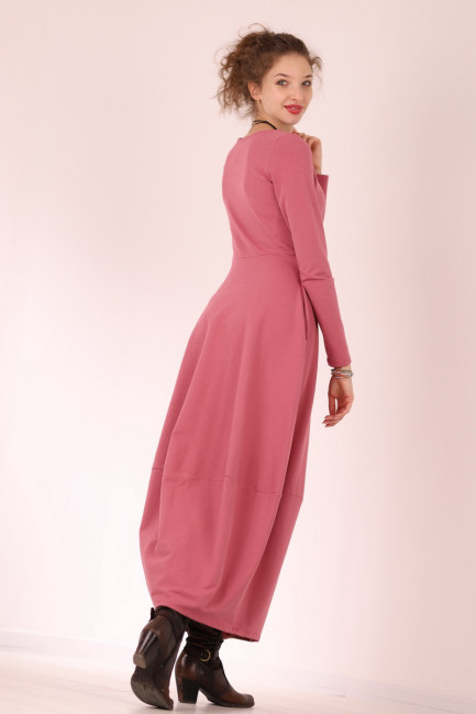 Rochie lunga  tip lalea, din bumbac