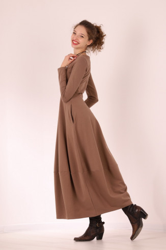 Rochie lunga  tip lalea, din bumbac