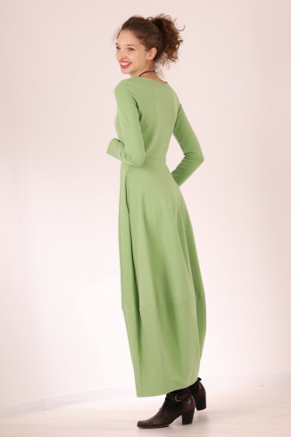 Rochie lunga  tip lalea, din bumbac