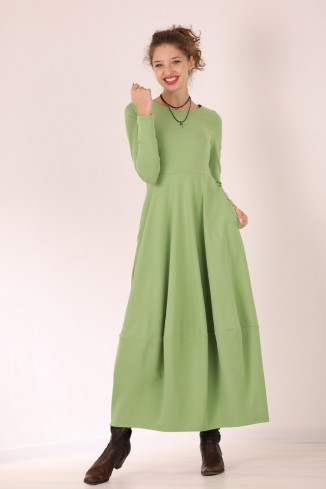 Rochie lunga  tip lalea, din bumbac