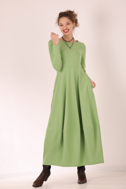 Rochie Melinda verde pal