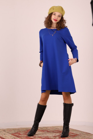 Rochie lunga  tip lalea, din bumbac