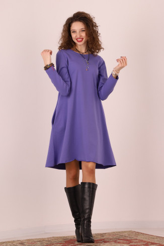 Rochie lunga  tip lalea, din bumbac