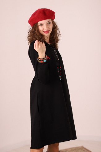 Rochie lunga  tip lalea, din bumbac