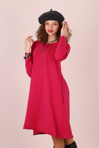 Rochie lunga  tip lalea, din bumbac