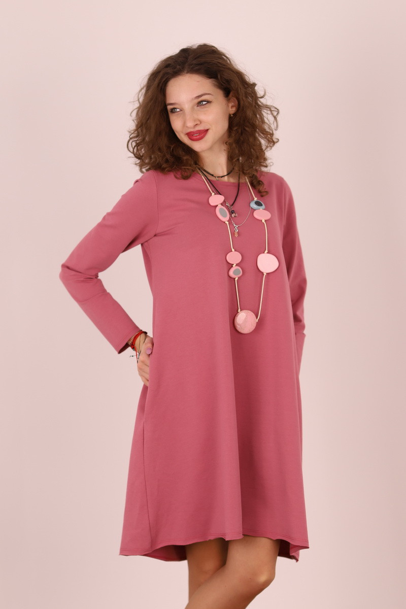 Rochie lunga  tip lalea, din bumbac