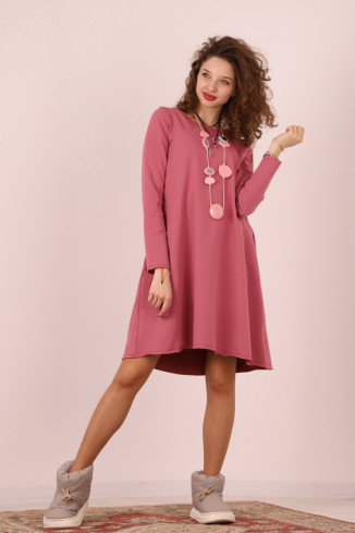 Rochie lunga  tip lalea, din bumbac