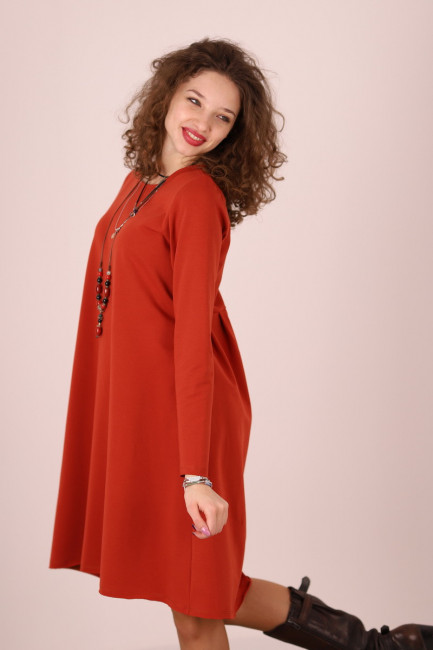 Rochie lunga  tip lalea, din bumbac