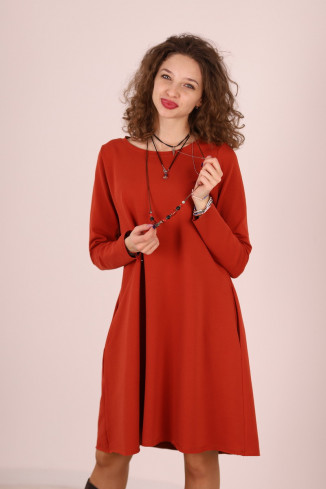 Rochie lunga  tip lalea, din bumbac