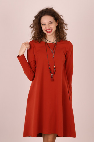 Rochie lunga  tip lalea, din bumbac