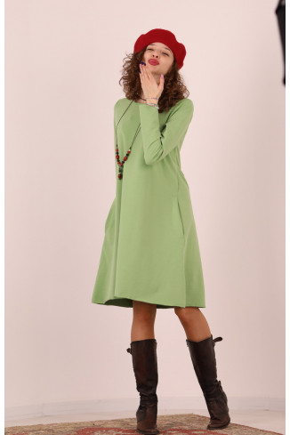 Rochie lunga  tip lalea, din bumbac