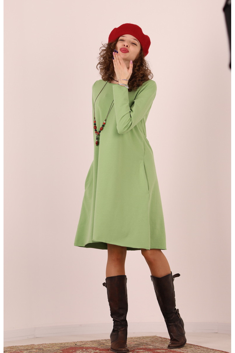 Rochie lunga  tip lalea, din bumbac