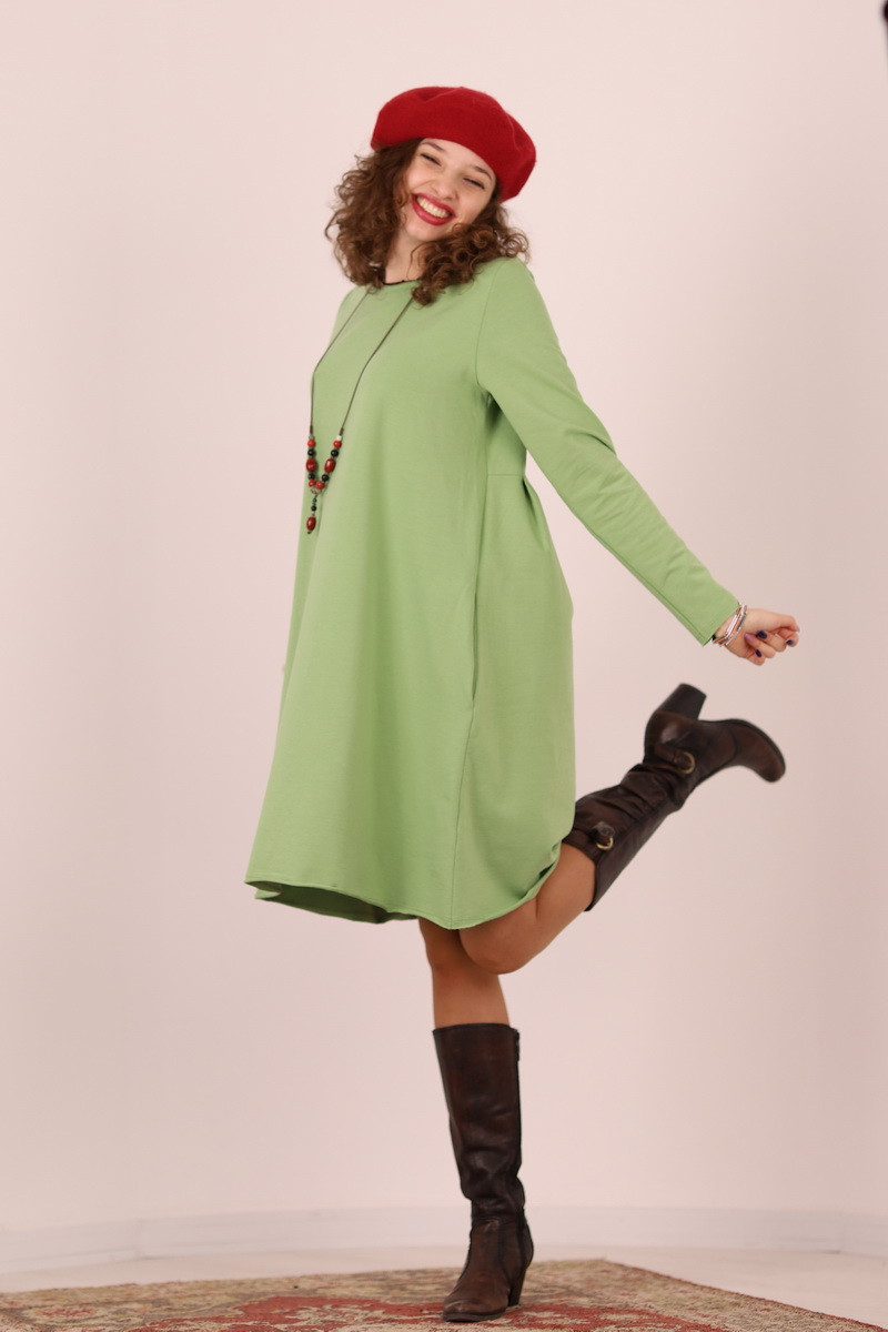 Rochie lunga  tip lalea, din bumbac