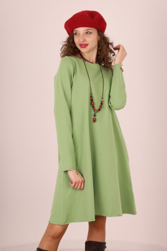 Rochie lunga  tip lalea, din bumbac