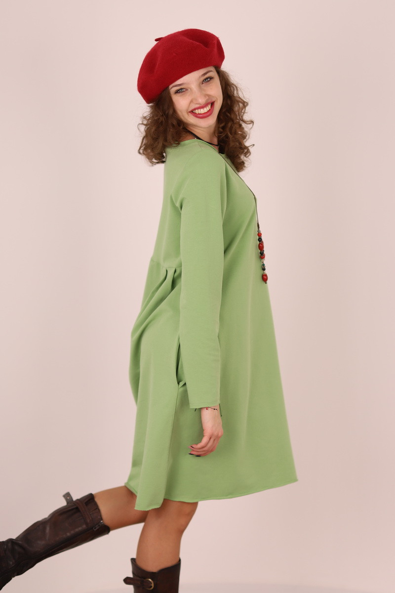 Rochie lunga  tip lalea, din bumbac