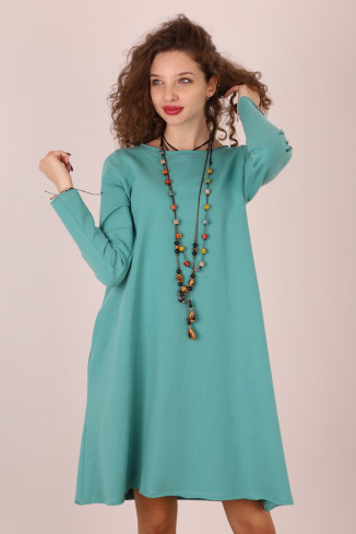 Rochie lunga  tip lalea, din bumbac