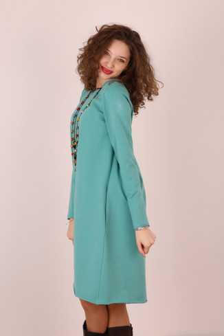 Rochie lunga  tip lalea, din bumbac