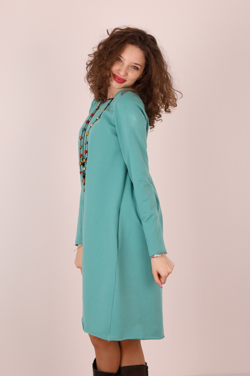 Rochie lunga  tip lalea, din bumbac