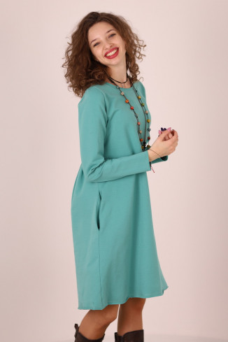 Rochie lunga  tip lalea, din bumbac