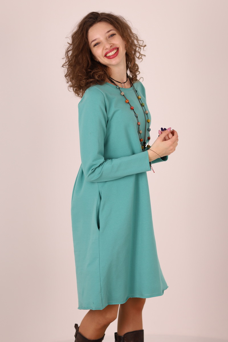 Rochie lunga  tip lalea, din bumbac