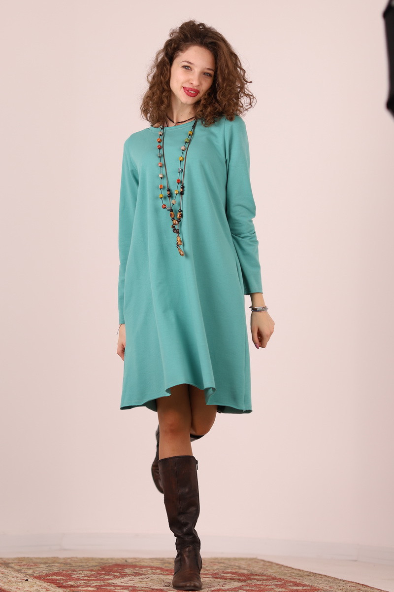 Rochie lunga  tip lalea, din bumbac