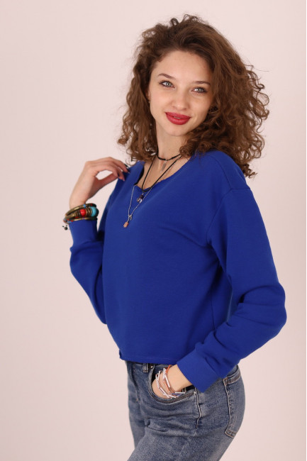 Bluza Simona albastru electric