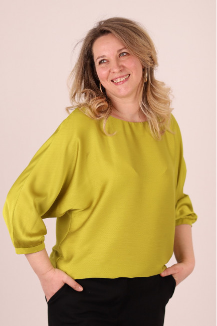 Bluza Bliss verde crud