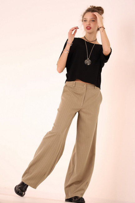 Pantaloni Octavia bej