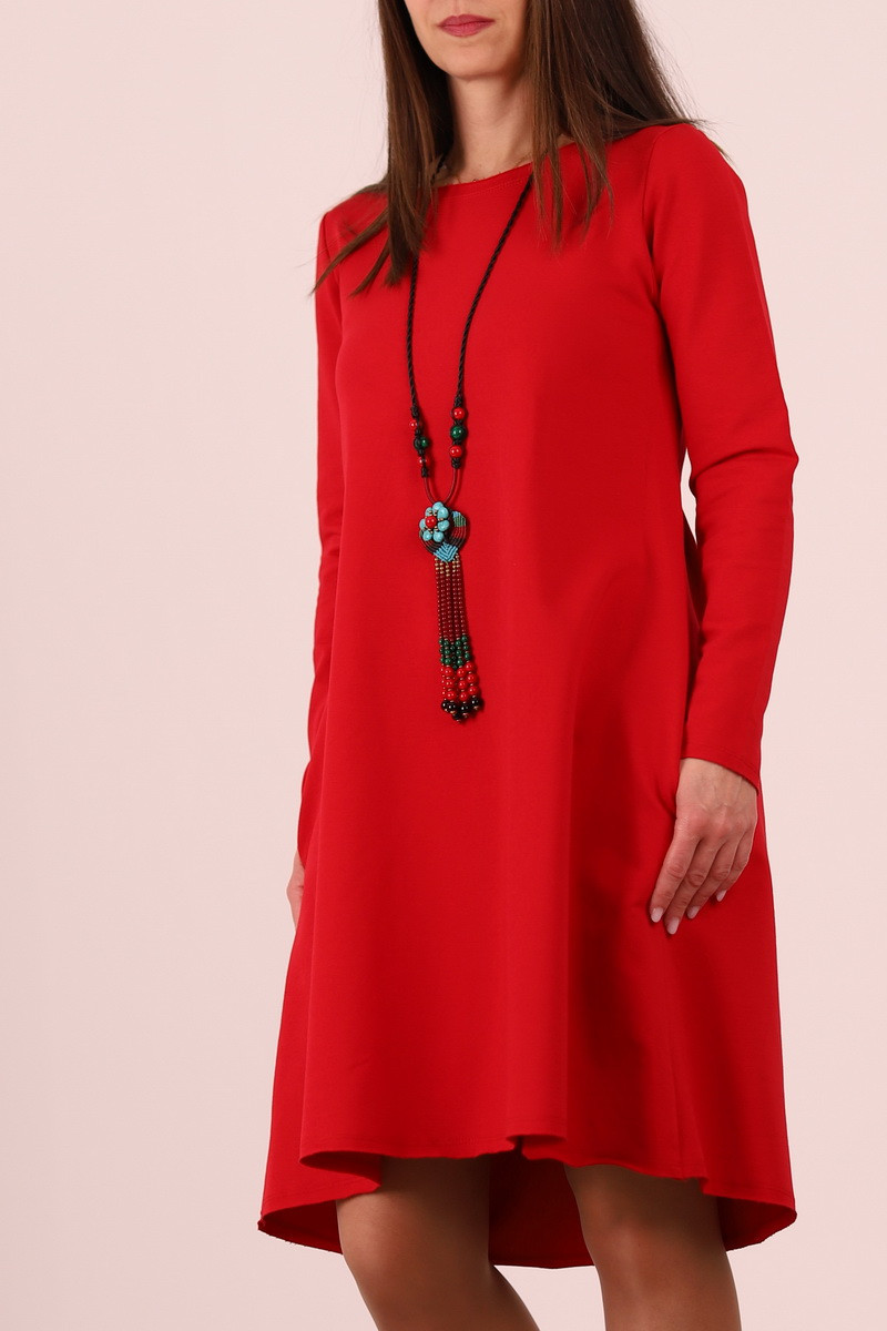 Rochie lunga  tip lalea, din bumbac