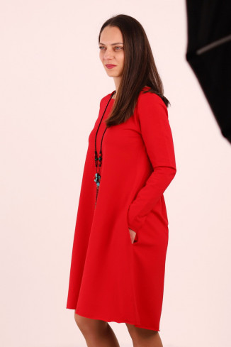 Rochie lunga  tip lalea, din bumbac