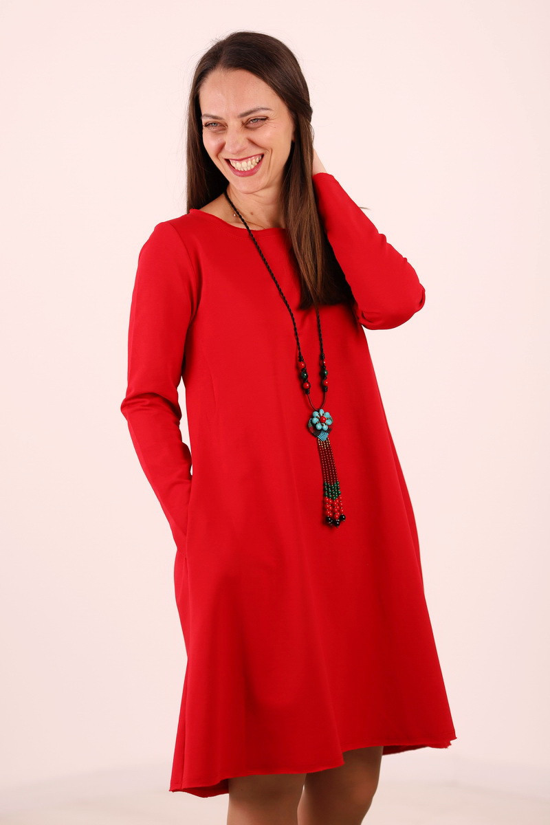 Rochie lunga  tip lalea, din bumbac