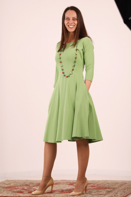 Rochia Estela verde pal