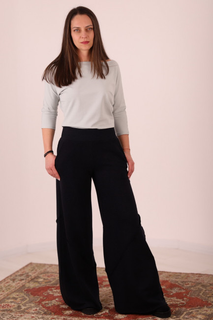 Pantaloni Aja bleumarin