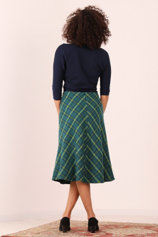 Joa Shop - cumpara online: Fusta casual pe bie, fusta midi de stofa