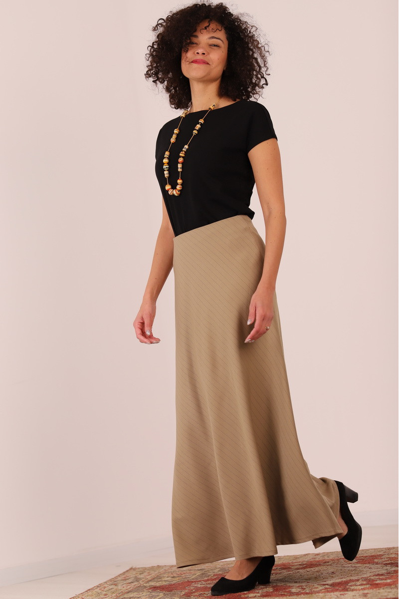 Joa Shop - cumpara online: Fusta maxi din stofa