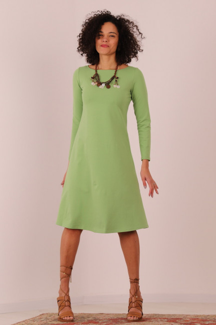 Rochie Evie verde pal