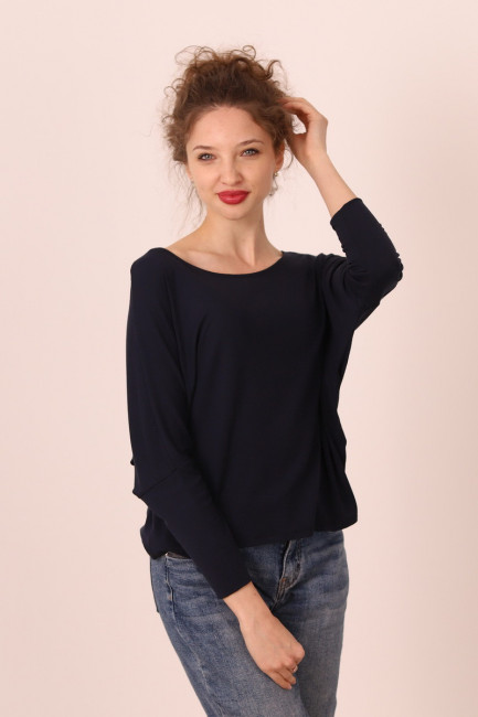 Bluza Aura bleumarin